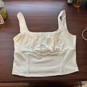 White tank top from Live in the moment